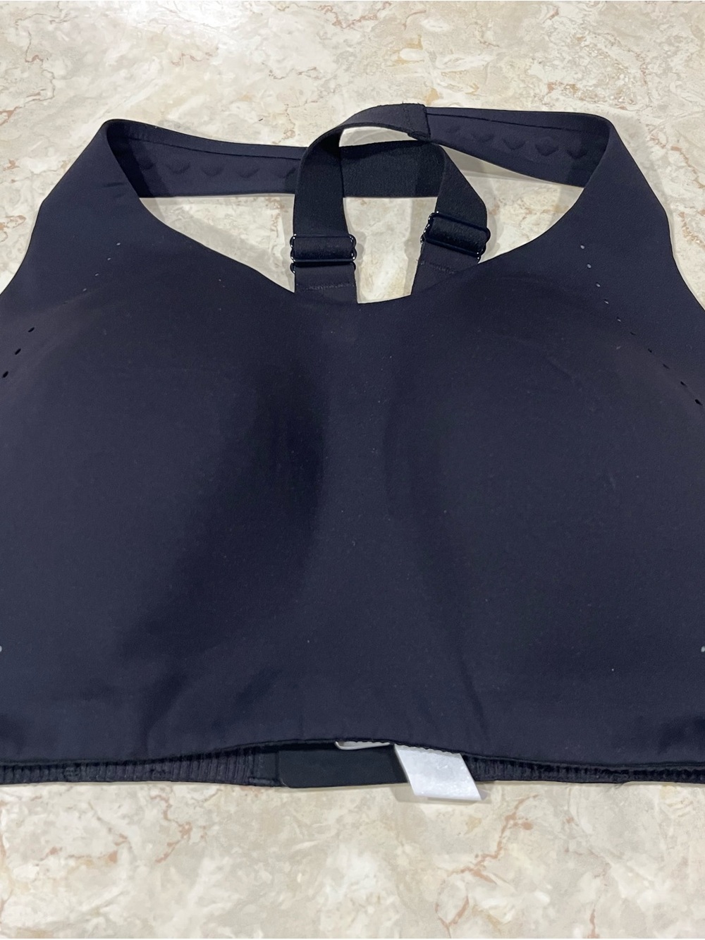 Lululemon Air Support Black Sports Bra with adjustable straps